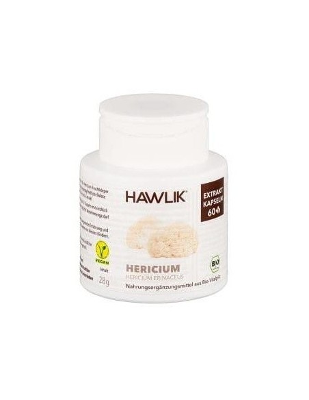 Melena De León (Hericium Erinaceus). Extracto Puro. Bio 60 Vcáps de Hawlik