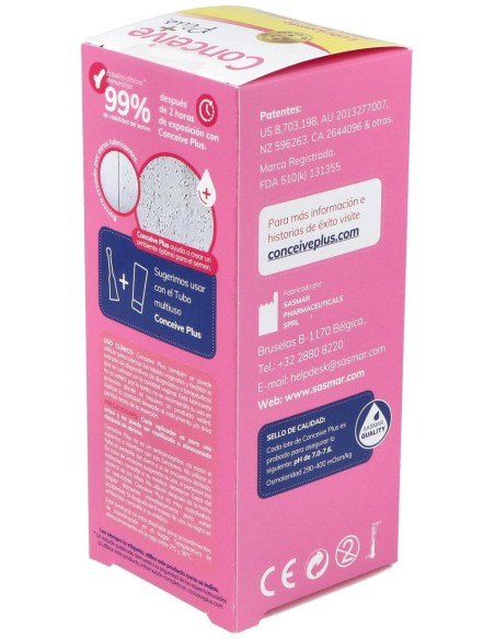 Lubricante Conceive Plus 8 Aplicadores Unidosi de Sasmar
