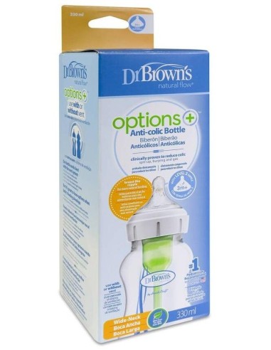 Biberon Options B/Ancha Sili Redon T/2 +3M 330Ml de Dr. Brown´S