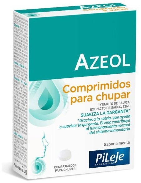 Azeol Comprimidos Garganta 30 comprimidos de Pileje