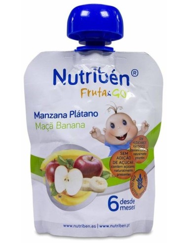Nutriben Fruta And Go !Manzana-Platano 90Gr. de Nutriben