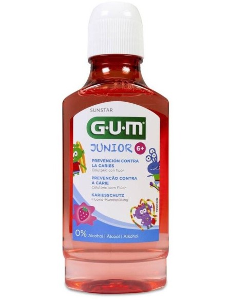Colutorio Junior +6 Años Fresa 300Ml de Gum