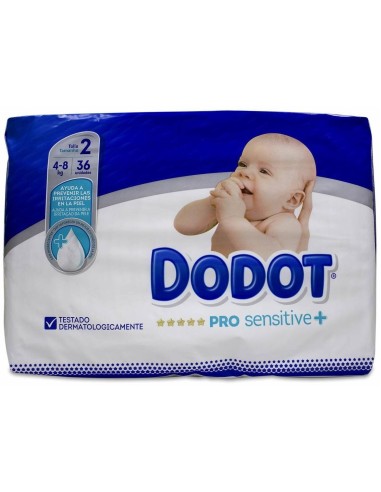 Dodot Pañal Inf Pro Sensitive T2 4-8 Kg 36 U de Dodot