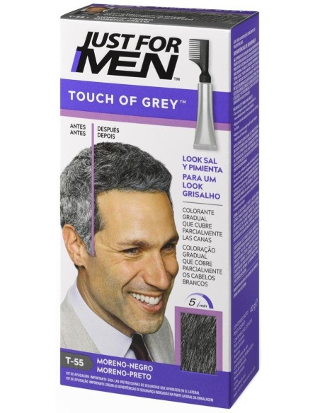 Just For Men Touch Of Grey Tono Moreno Negro T55 de Just For Men