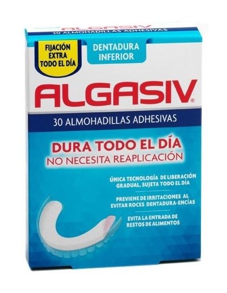 Algasiv Almohadilla Dental Inferior Adhesiva 30Ud de Algasiv