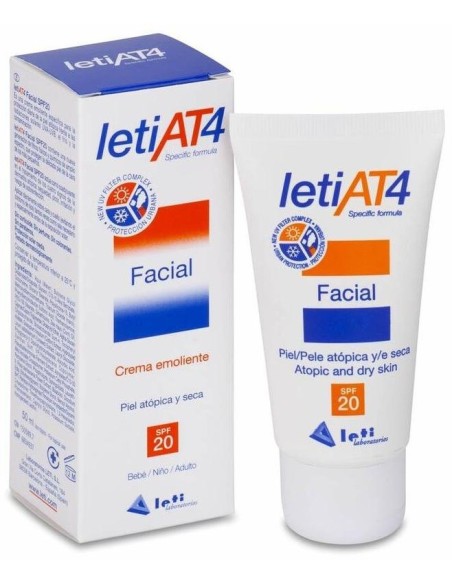 Leti At4 Atopic Skin Crema Facial Spf 20 50 Ml Leti