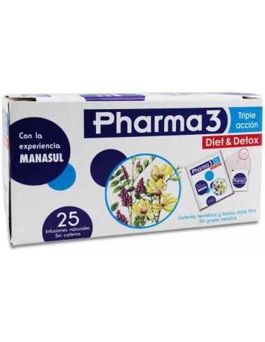 Bie3 Pharma 3 Diet &  Detox Infusion 25Sbrs. de Bie 3