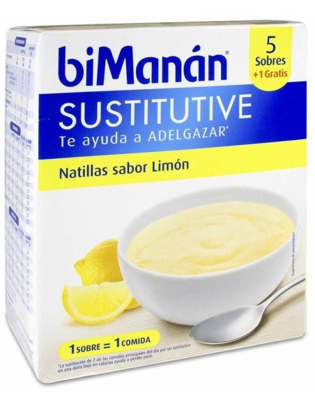 Natillas Sustitutivas Limon 6Sbrs. de Bimanan