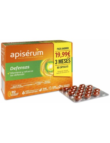 Apiserum Defensas Caps Pack 3M de Apiserum