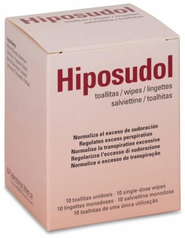 Hiposudol Toallitas 10 Sobres de Hiposudol