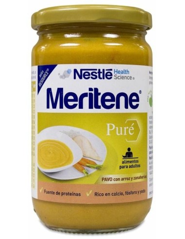 Meritene Pure Pavo-Arroz-Zanahorias 300Gr de Meritene
