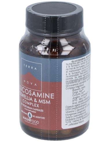 Glucosamina,Boswelia Y Msm Complex 50Vcap. de Terranova