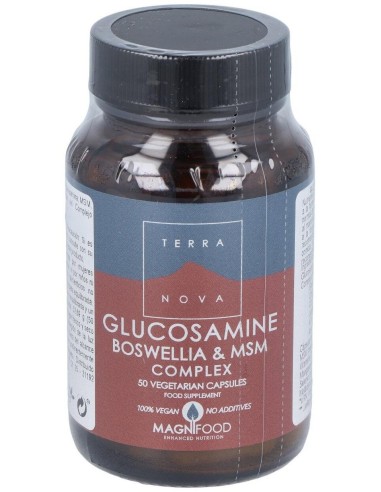 Glucosamina, Boswelia Y Msm Complex  50 Vcáps de Terranova