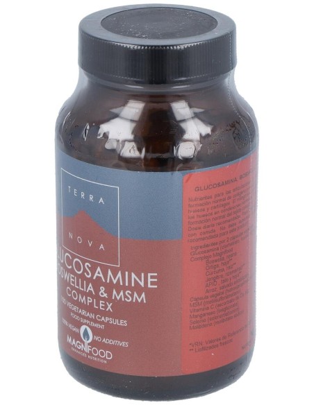Glucosamina, Boswelia Y Msm Complex  100 Vcáps  de Terranova