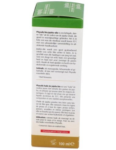 Aceite De Jojoba 100Ml. Bio de Physalis