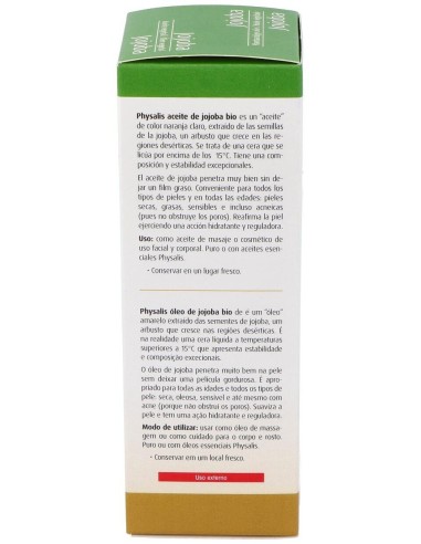 Aceite De Jojoba 100Ml. Bio de Physalis