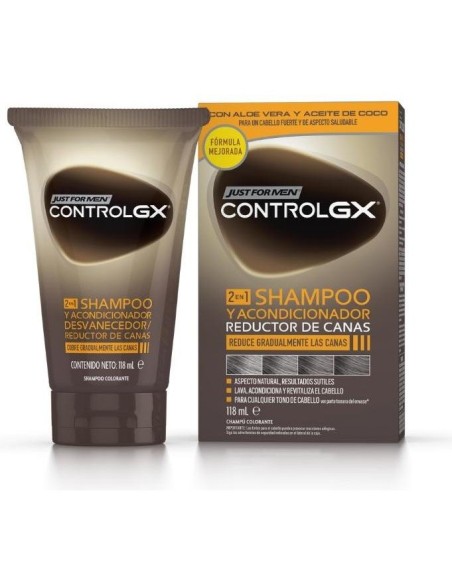 Just For Men Control Gx Redu Canas Champ-Aco 118 Ml de Just For Men
