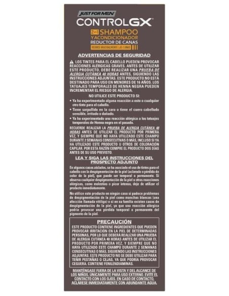 Just For Men Control Gx Redu Canas Champ-Aco 118 Ml de Just For Men