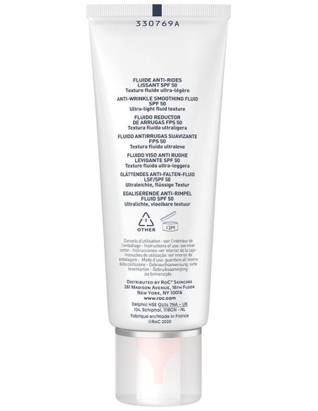 Roc Sol Fluido Antiarrugas Spf 50+ 50 Mililitros Roc