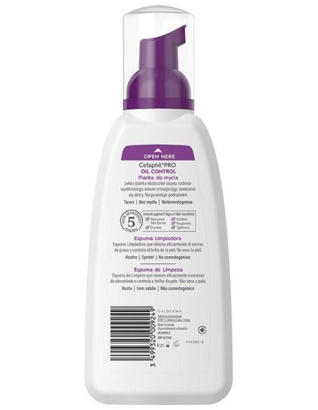 Cetaphil Pro Oil Control Espuma Limpiadora 235Gr de Cetaphil