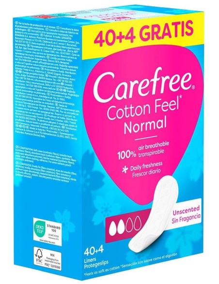 Carefree Normal Transpirable 40+4 Unidades Carefree