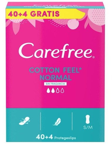 Carefree Normal Transpirable 40+4 Unidades Carefree