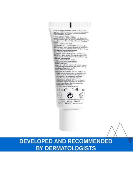 Bariederm Cica Spf50+ Crema 40Ml. de Uriage