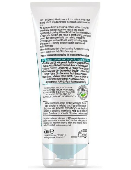 Skin Clear Crema Con Control De Aceite 50Ml. de Dr. Organic