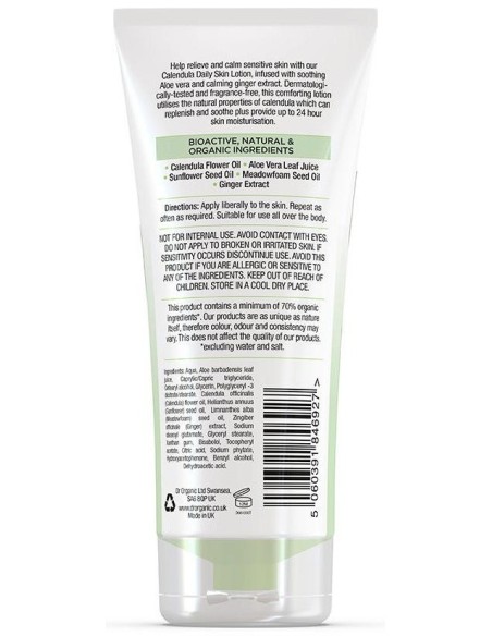 Locion Corporal Piel Sensible Calendula 200Ml de Dr. Organic