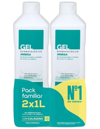 Inibsa Pack Viaje 2 Geles Dermat. 1Litro de Inibsa