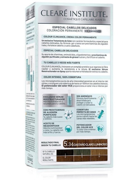 Colour Clinuance 5.34 Castaño Claro Luminoso Delic de Cleare Institute