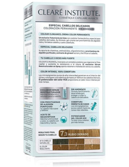 Colour Clinuance 7.3 Rubio Dorado Cab. Delicados de Cleare Institute