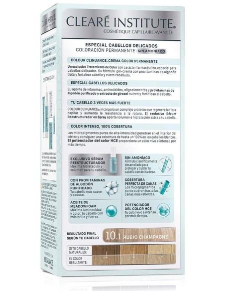 Colour Clinuance 10.1 Rubio Champagne Cab. Delicad de Cleare Institute