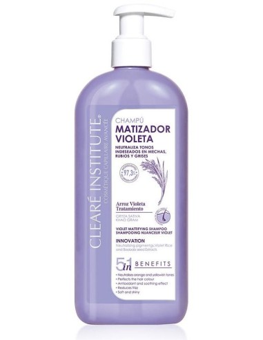 Matizador Violeta Champu 400Ml. de Cleare Institute