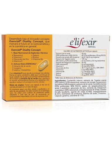 Elifexir Esenciall Piel Canela 40Cap. de Elifexir