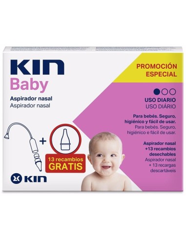 Kin Baby Pack Aspirador Nasal +10 Filtros Rec de Kin