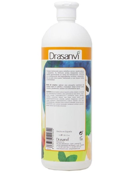 Champu Biotina Y Aloe Vera Cabello Seco Y Apagado 1L Bote Drasanvi