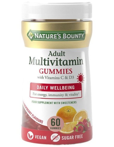 Gummies Multivitaminico Adulto 60Gominolas de Nature´S Bounty