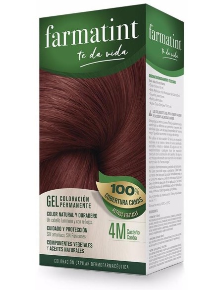 Farmatint Gel 4M Castaño Caoba 135Ml. de Farmatint