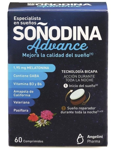 Soñodina Melatonina Bicapa 60Comp de Natura Essenziale