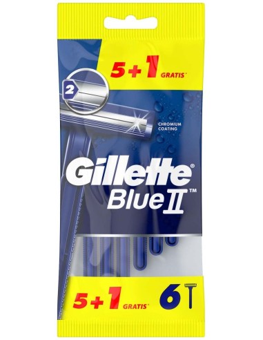 Gillette Maquinilla Desechable Blue2 Fija 5+1Ud de Gillette