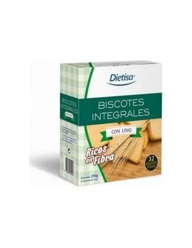 Biscotes Con Lino Integrales 270Gr. de Dietisa (Dielisa)
