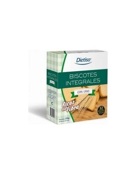 Biscotes Integrales Con Lino 270 G de Dielisa®