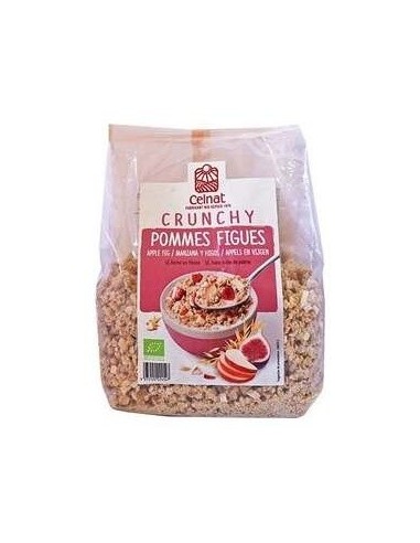 Muesli Crunchy Manzana Higos Y Fibras 500Gr. Bio de Celnat