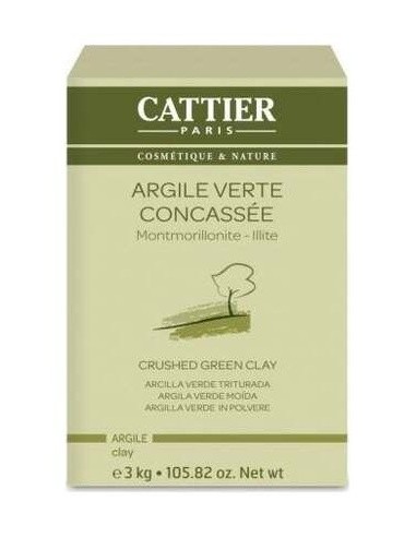 Arcilla Verde Triturada.3 Kg de Cattier