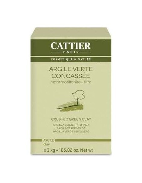 Arcilla Verde Triturada.3 Kg de Cattier