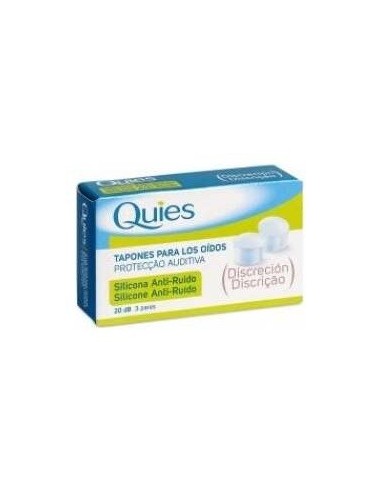 Tapones Antiruido Silicona 6Ud. Quies de Quies