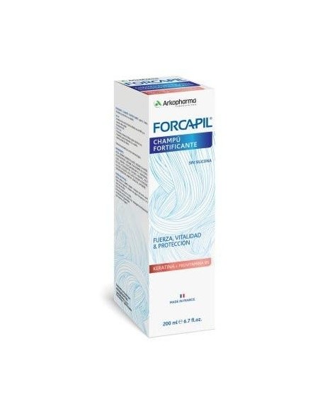 Forcapil Champu Fortificante Con Keratina 200 Ml de Arkopharma