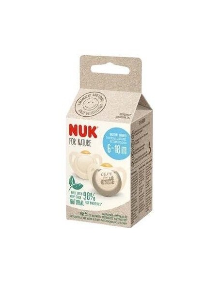 Chupete Nuk For Nature 6-18 Silicona 2Ud. de Nuk