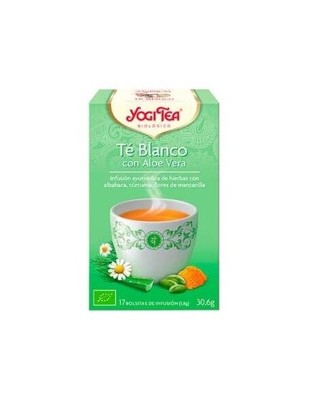 Yogi Tea Te Blanco  Aloe Vera 17 Bolsitas de Yogi Tea